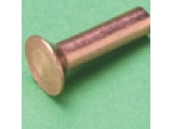 Verzonken Klinknagel - koper 5 x 12 mm.    